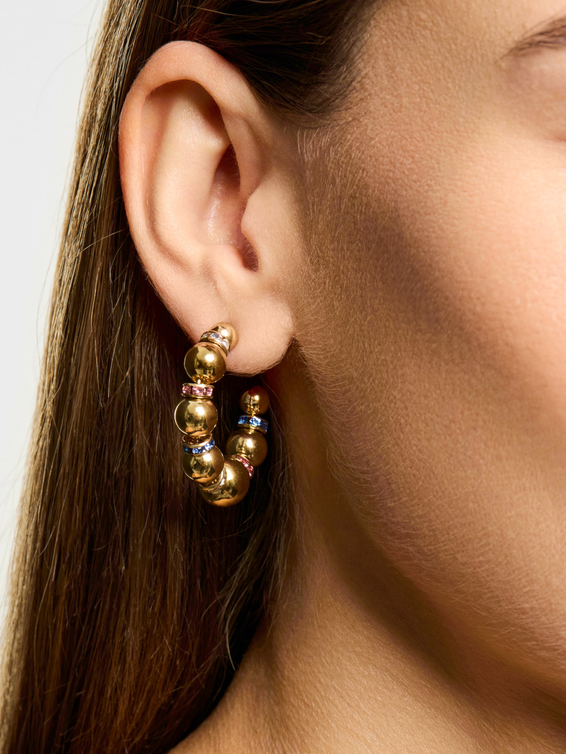 Boucles d'oreilles 'Tone Damli  - Smooth' A&C Oslo – Nordic Design Jewellery en or : devant