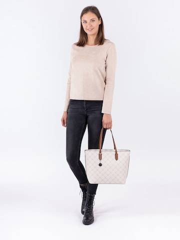 TAMARIS - Shopper 'Anastasia' em branco: frente