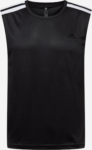 T-Shirt fonctionnel ADIDAS PERFORMANCE en noir : devant