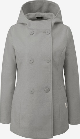 QS Mantel in Grau: Vorderseite