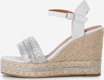 Sandales CAFè NOIR en argent : devant