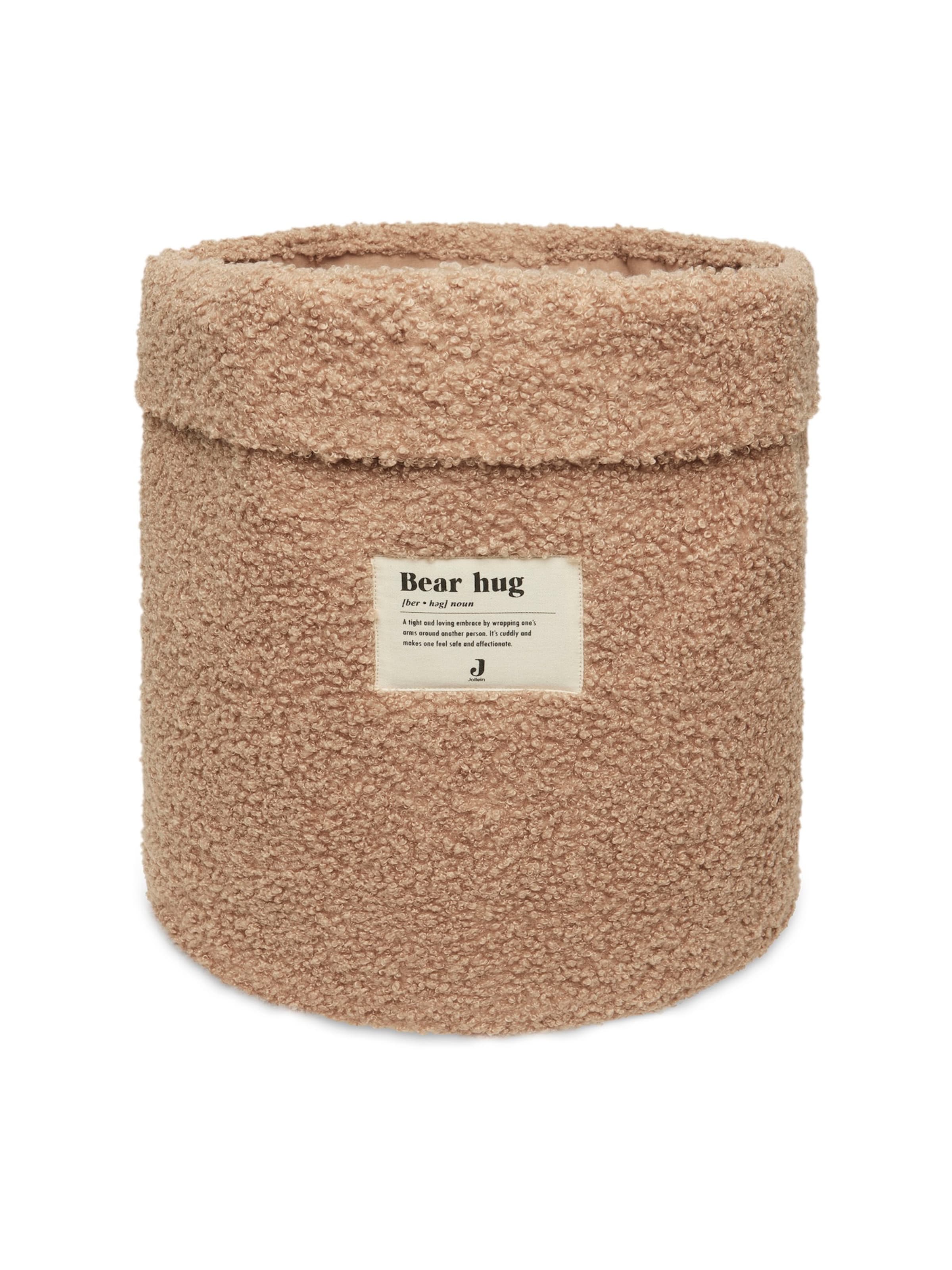 Jollein Box/mand 'Boucle' in Bruin: voorkant