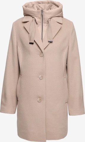 MANISA Between-Season Jacket 'Wolljacke' in Beige: front