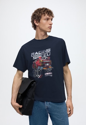 JACK & JONES Shirt 'JORRETRO ACTION MOVIE' in Blauw