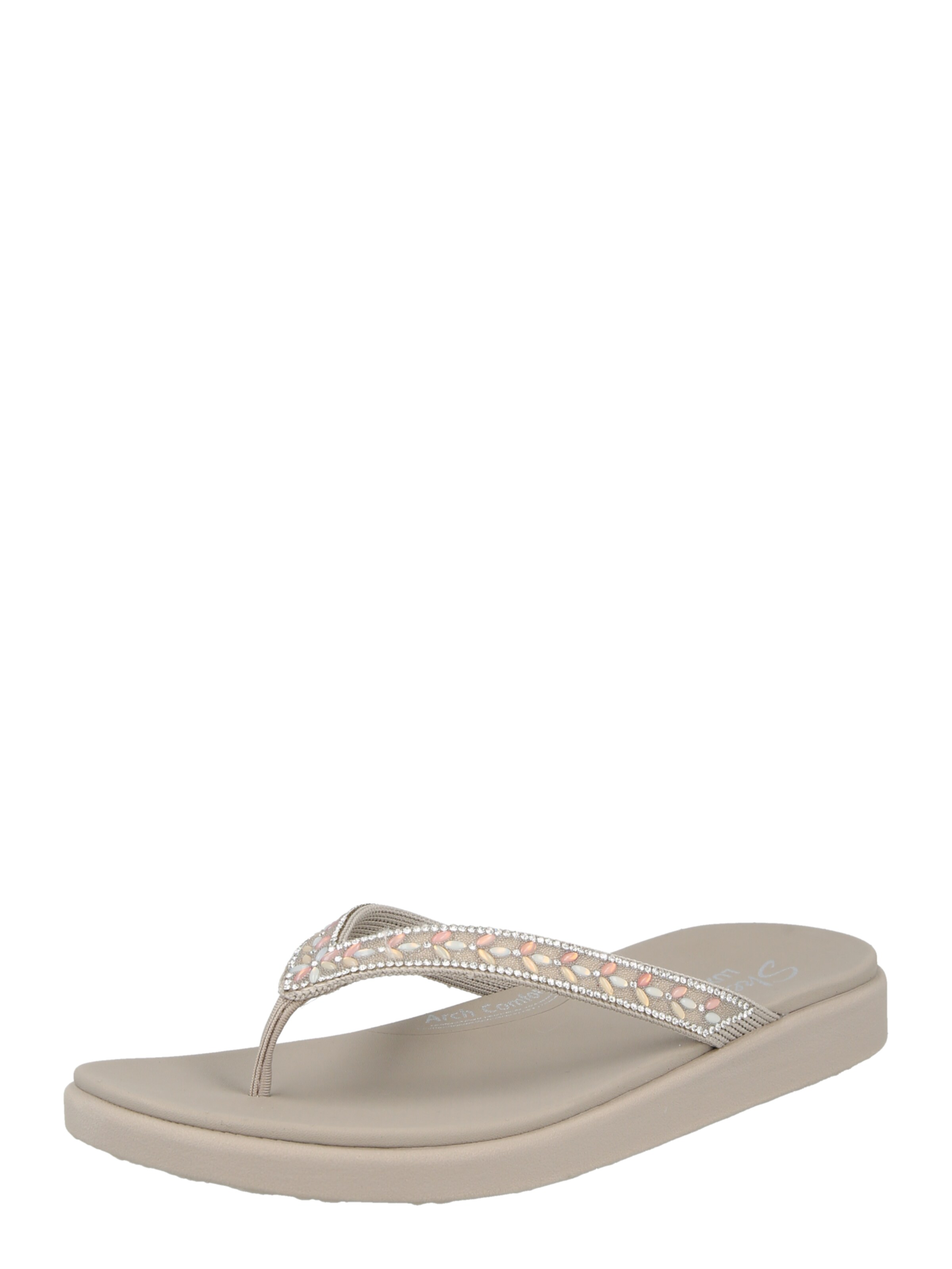 SKECHERS Žabky 'MEDITATION LUXE' – šedá: přední strana