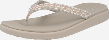 SKECHERS Žabky 'MEDITATION LUXE' – šedá: přední strana