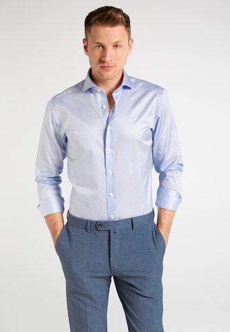 ETERNA Slim fit Business shirt in Blue: front