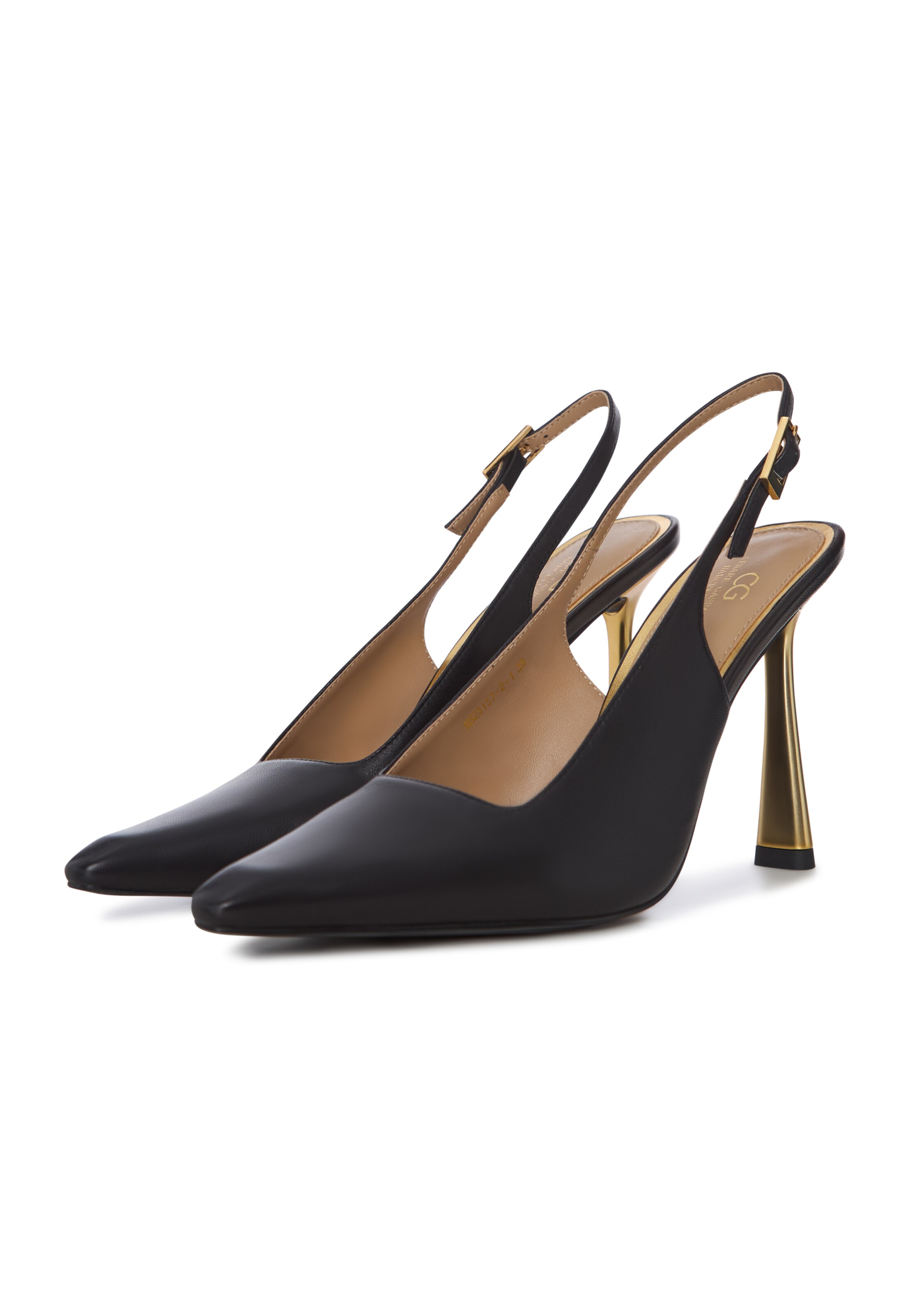 CESARE GASPARI Slingpumps in Zwart