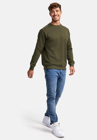 INDICODE JEANS Sweatshirt 'INCliver' in Groen