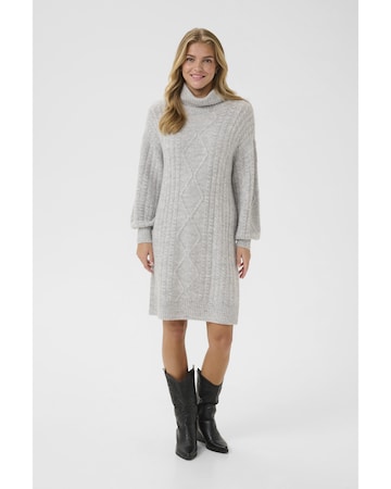 Cream - Vestido de malha 'CRPumpkin' em cinzento