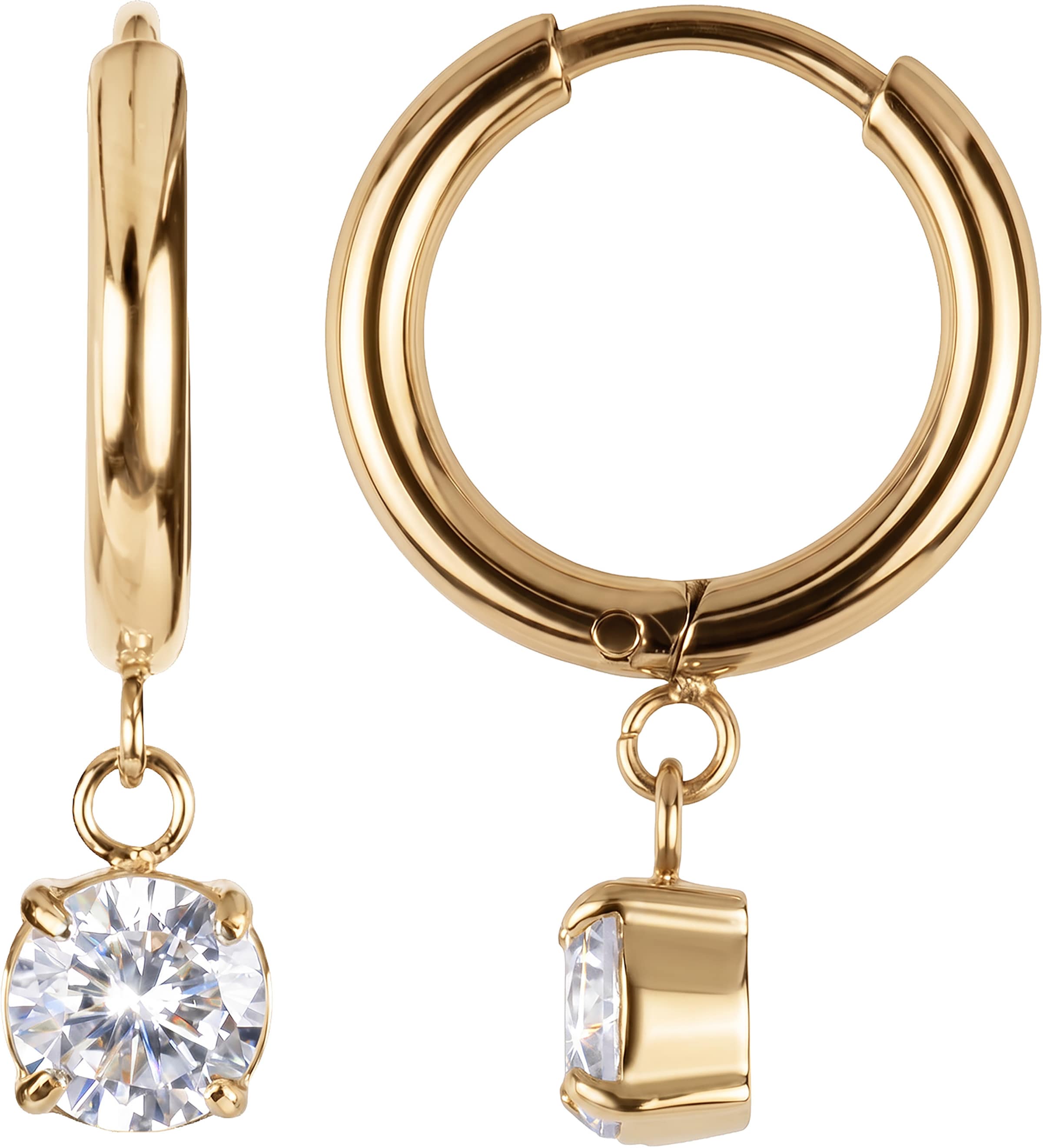 Jacques Lemans Ohrringe in Gold: Vorderseite