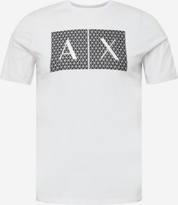 T-Shirt ARMANI EXCHANGE en blanc : devant