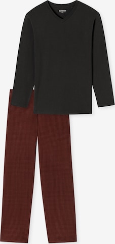 SCHIESSER Long Pajamas ' Comfort Essentials ' in Grey: front