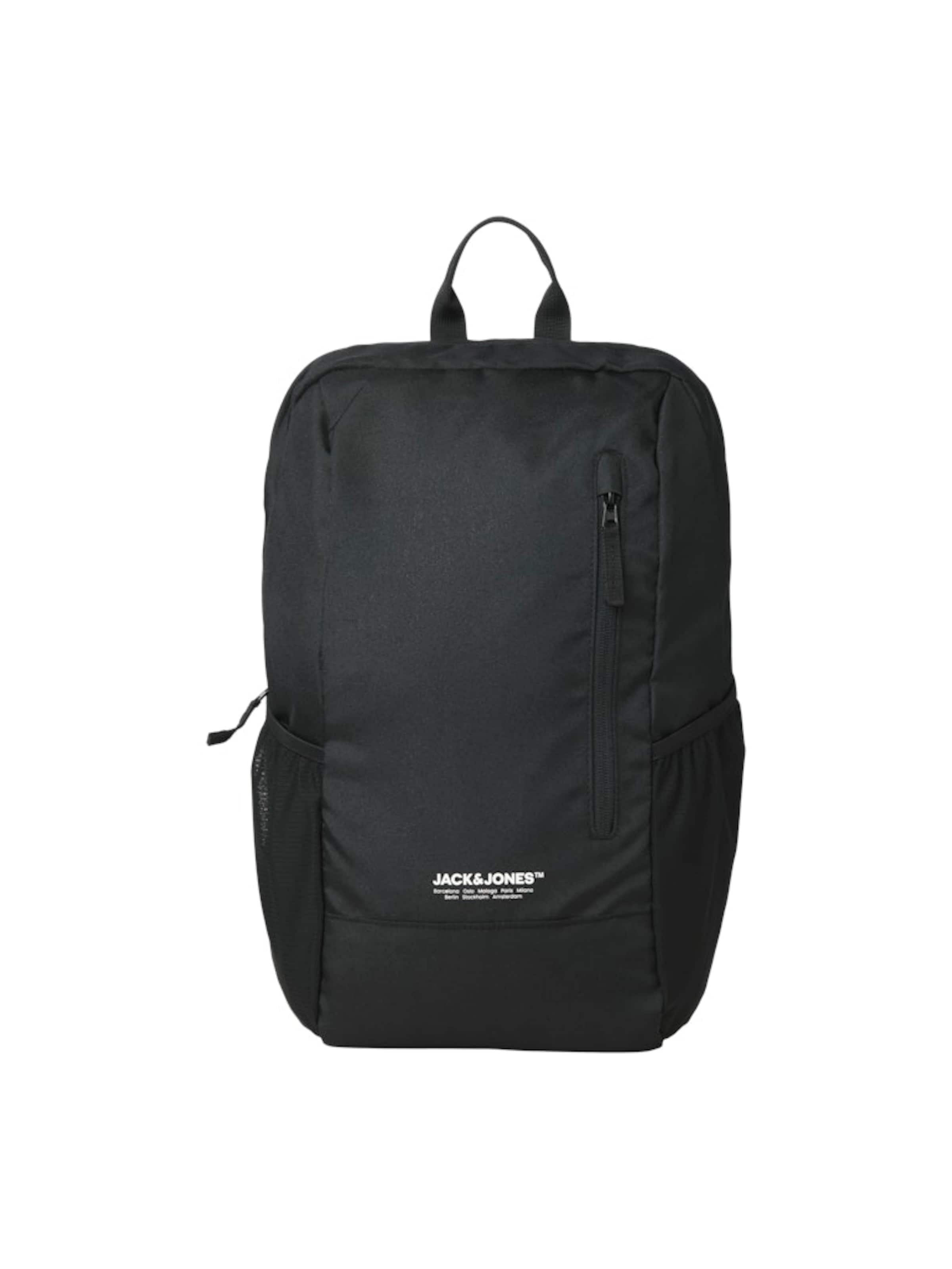 JACK & JONES - Mochila 'JACTeak' en negro: frente
