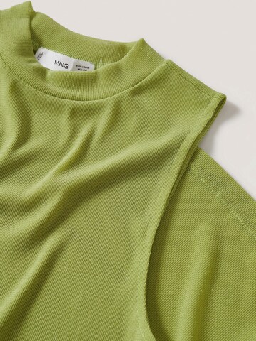 MANGO Knitted Top 'AGATA' in Green