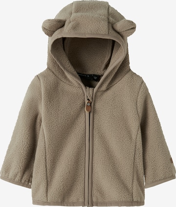 NAME IT Fleece Jacket 'NBNMEEKO' in Brown: front