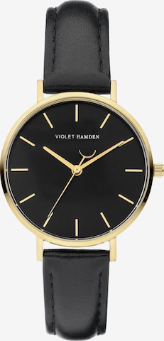 Violet Hamden Analog Watch in Gold: front