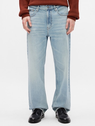 Calvin Klein Jeans Wide Leg Jeans in Blau: Vorderseite