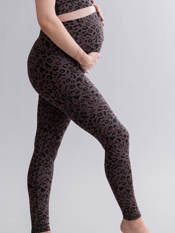 Skinny Leggings 'Maternity' di Hey Honey in marrone