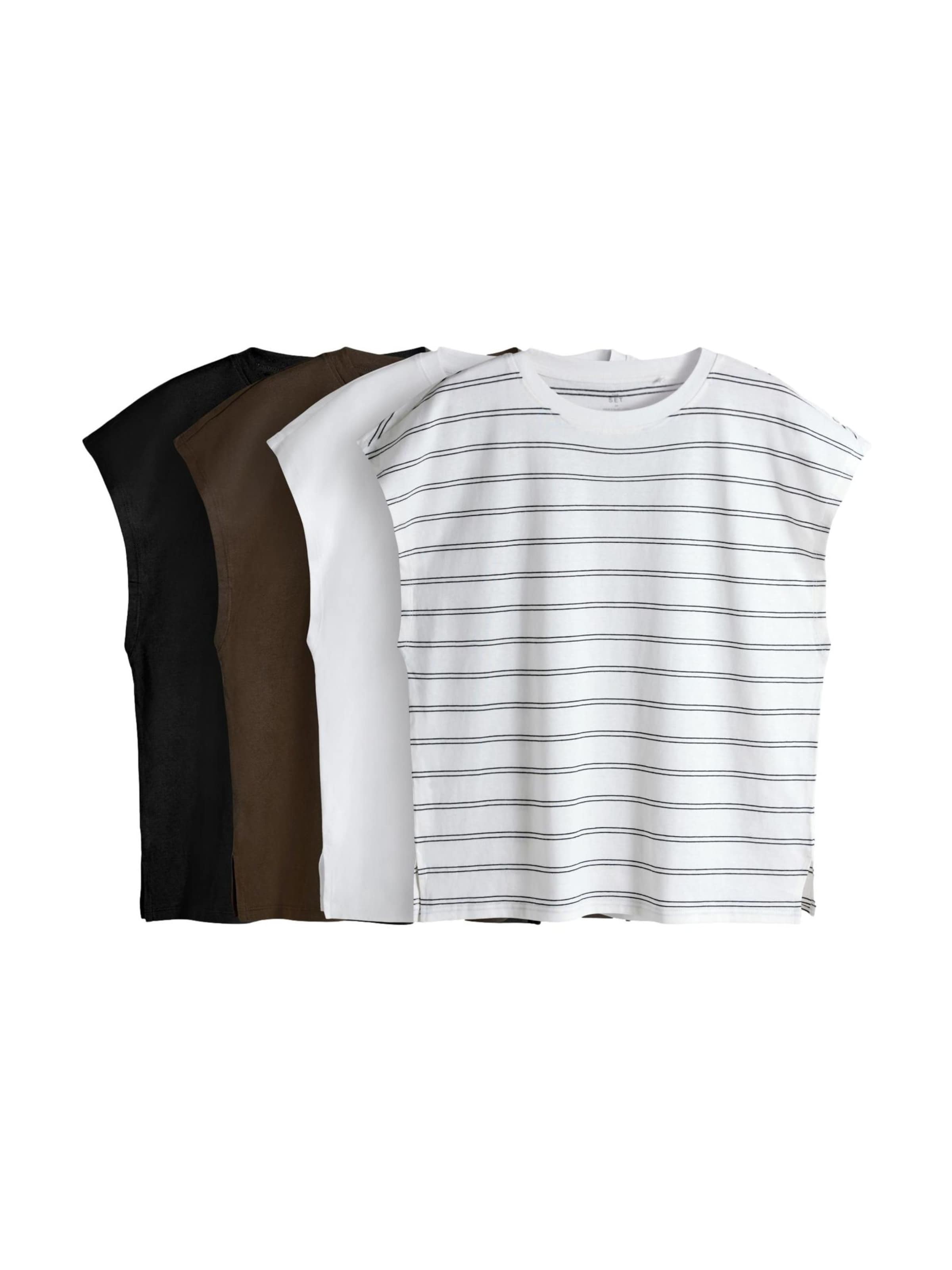 T-shirt The Set en mélange de couleurs : devant