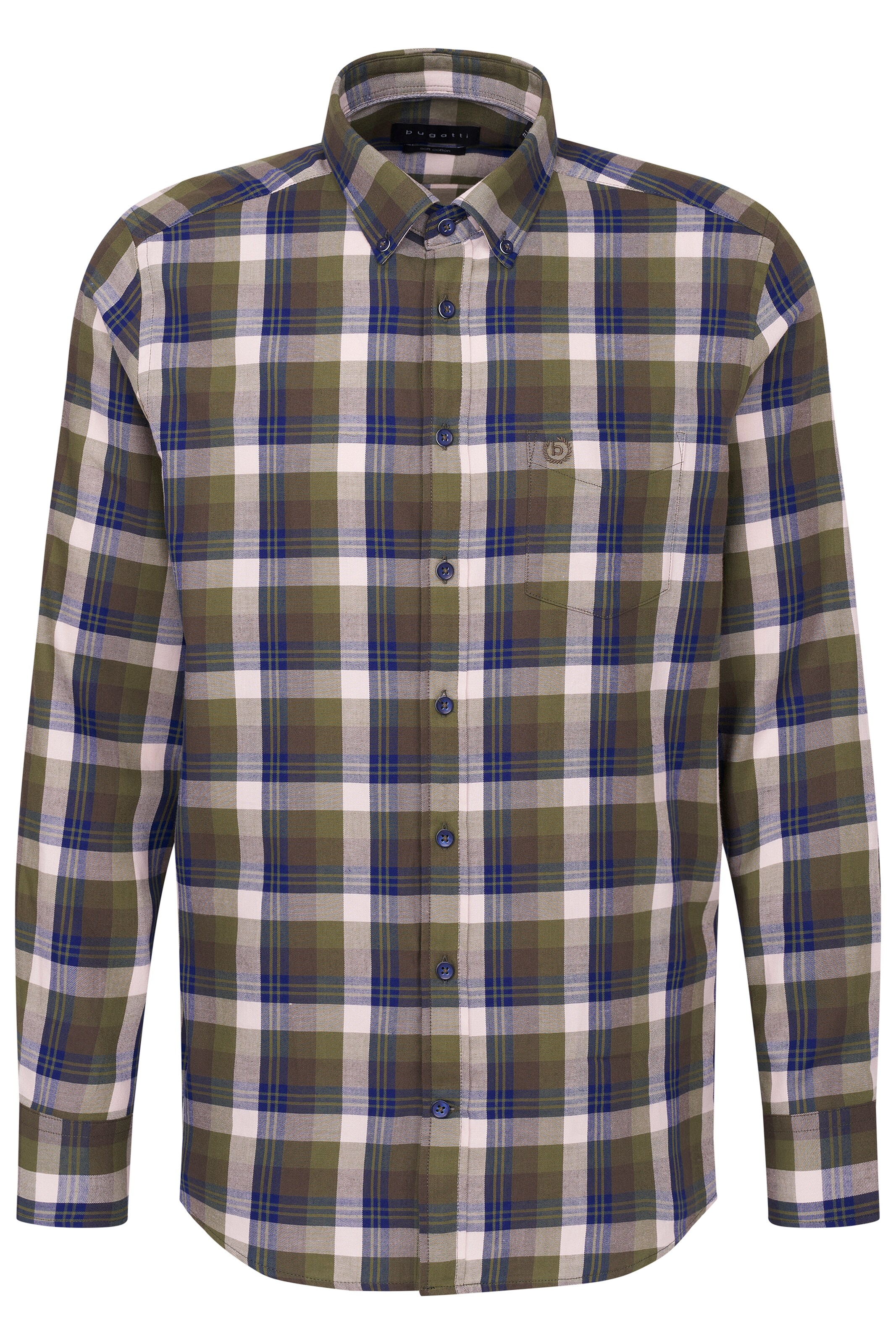 bugatti Button Up Shirt in Green: front