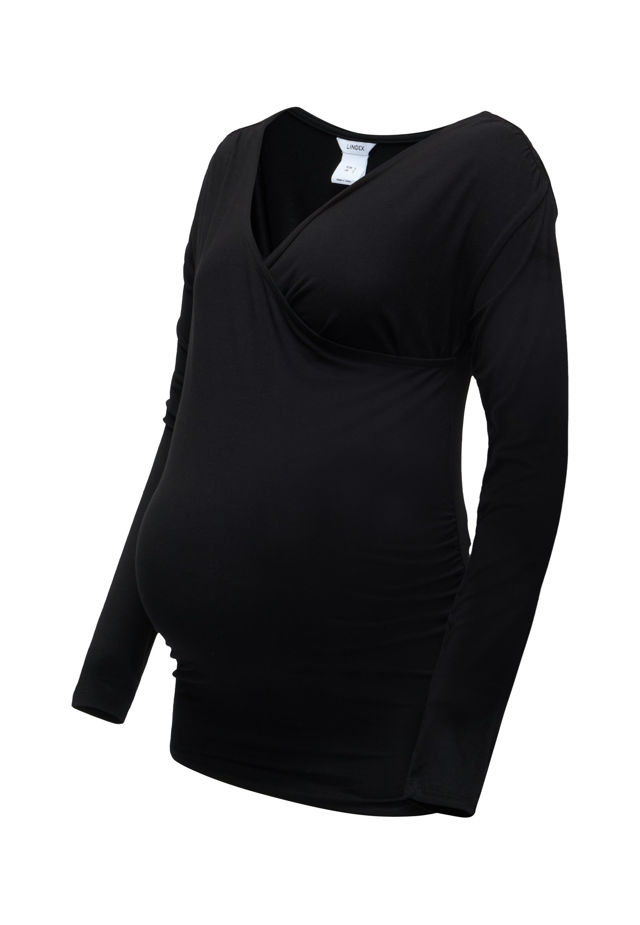 Lindex Maternity Shirt 'Lisa' in Schwarz: Vorderseite