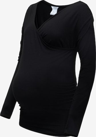 Lindex Maternity Shirt 'Lisa' in Schwarz: Vorderseite