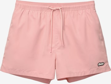 Pull&Bear Badeshorts i pink: forside