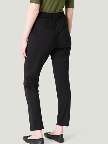 Coupe slim Pantalon à plis zero en noir