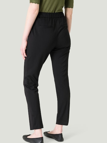 Coupe slim Pantalon à plis zero en noir