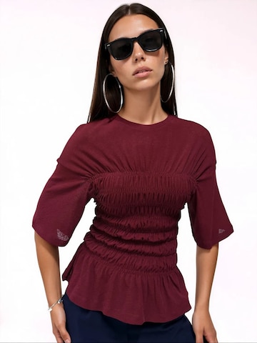 Busem Blouse 'Blusen' in Rood: voorkant