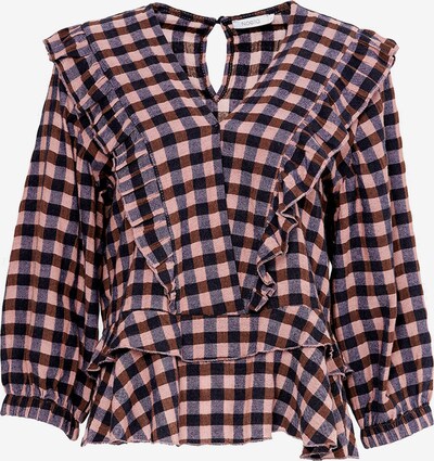 Noella Bluse 'Tric' in braun / grau / hellpink / schwarz, Produktansicht