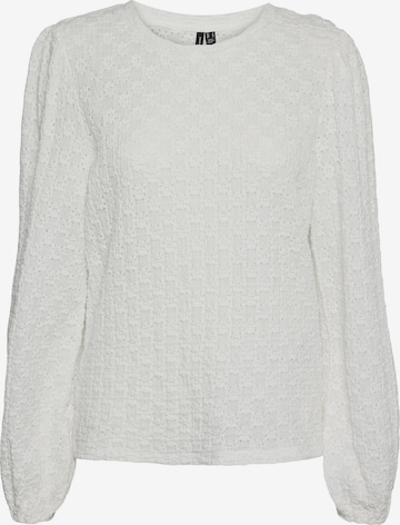 VERO MODA - Blusa 'FLOWER' en blanco: frente