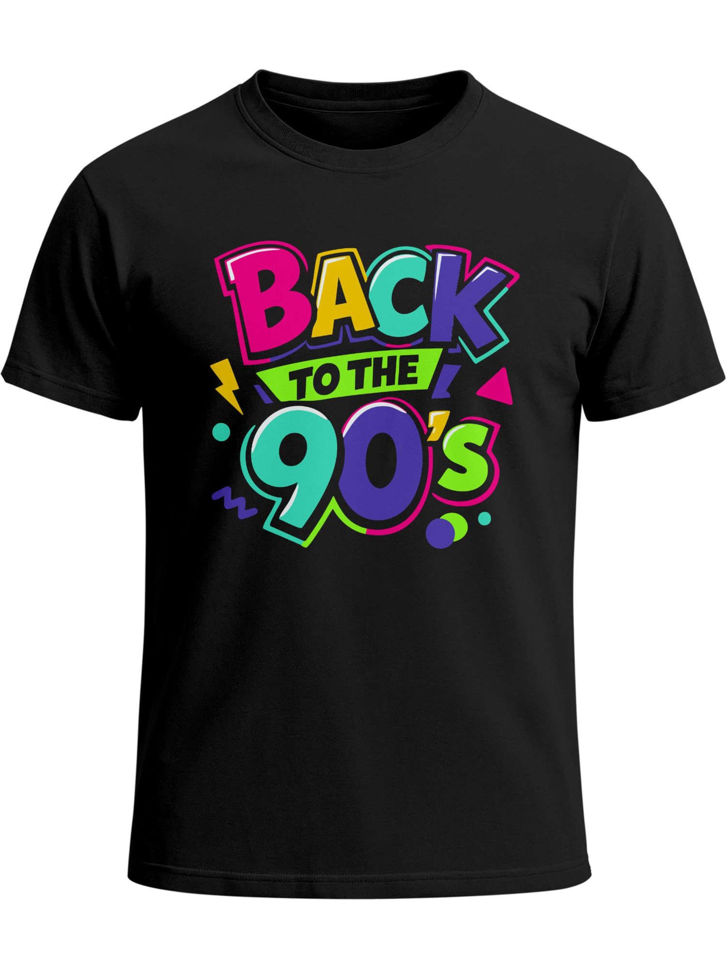 MoonWorks Shirt 'Back to 90s' in Black: front
