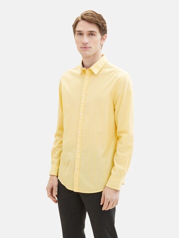 TOM TAILOR Regular Fit Hemd in Gelb
