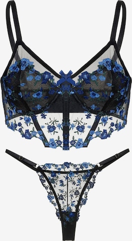 Orchibelle Underwear Sets in Blue: front
