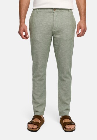 INDICODE JEANS Regular Chino 'Lino' in Groen: voorkant