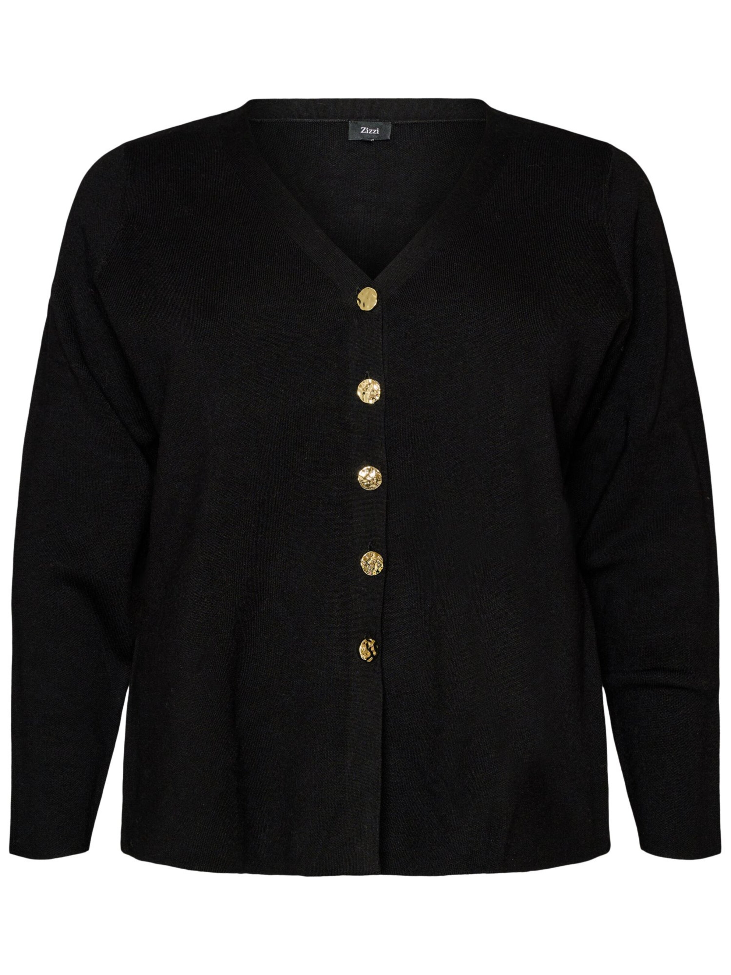 Cardigan 'Mbirmingham' Zizzi en noir : devant