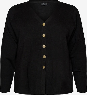 Cardigan 'Mbirmingham' Zizzi en noir : devant