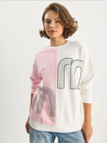 Felpa di Bianco Lucci in rosa