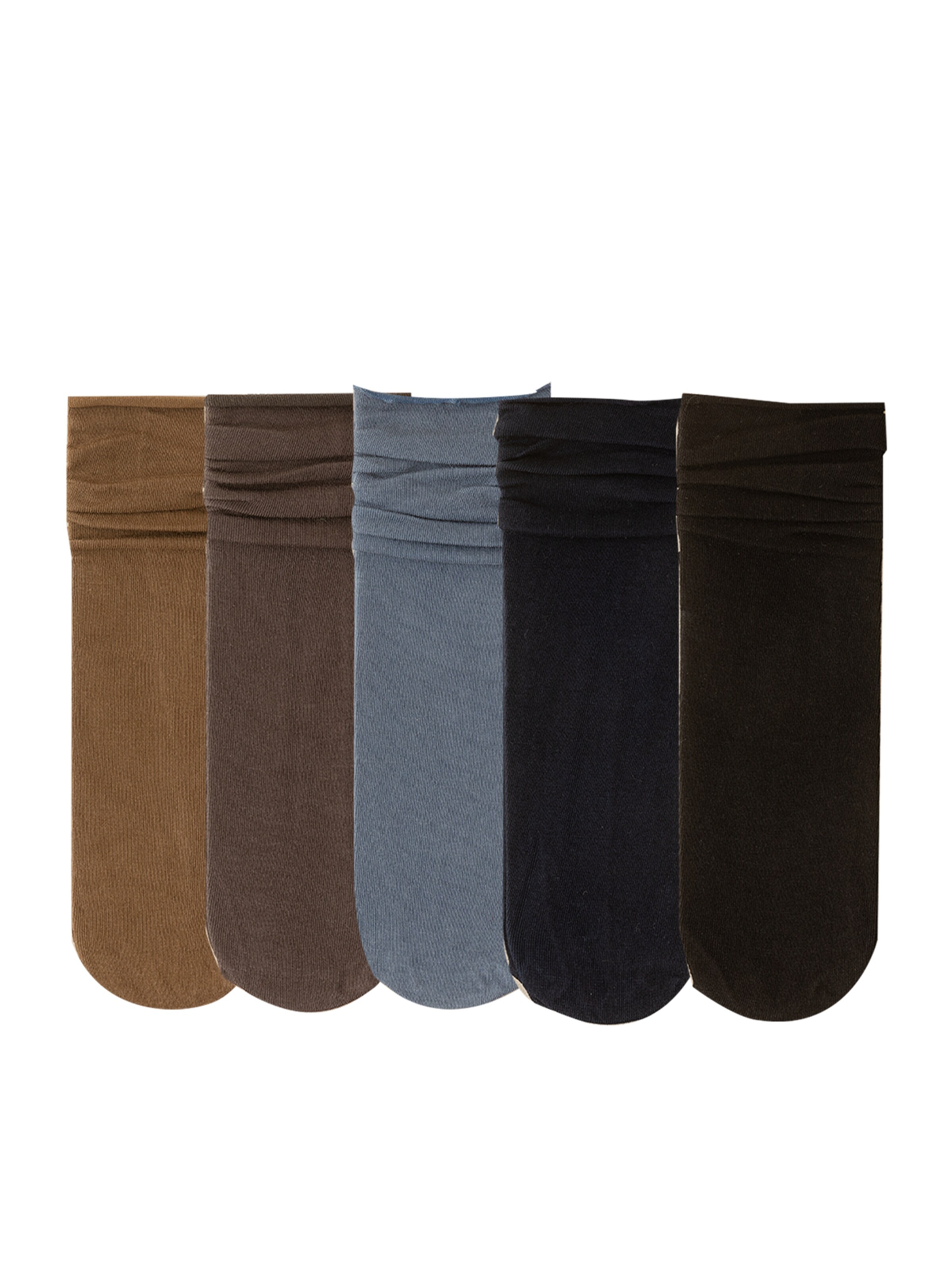 Millo Socken 'Colourful Viskose'‌‌‌‌ in Grau: Vorderseite