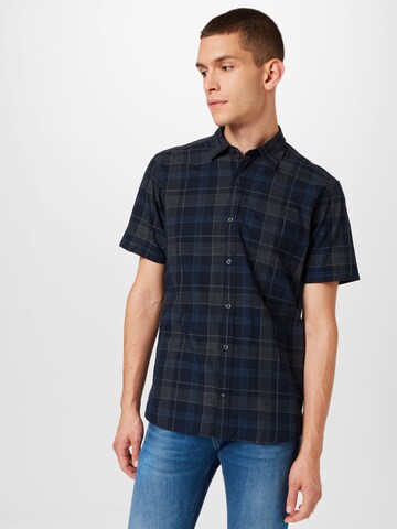 s.Oliver Regular fit Button Up Shirt in Blue: front