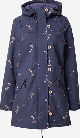 Veste fonctionnelle 'Wild Weather' Blutsgeschwister en bleu : devant