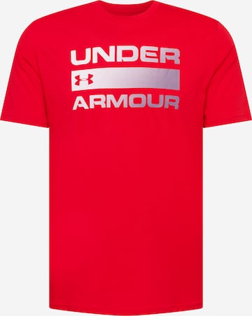 UNDER ARMOUR - Camiseta funcional 'Team Issue' en rojo: frente