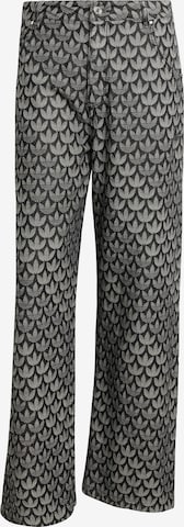 juoda ADIDAS ORIGINALS Laisvas Džinsai: priekis