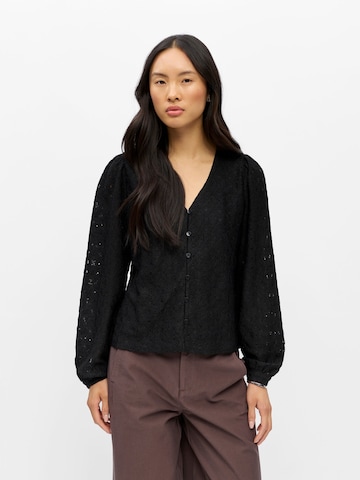 OBJECT Bluse 'OBJLaila' in Schwarz: Vorderseite