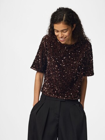 PIECES Bluse 'PCKAMMY' in Braun