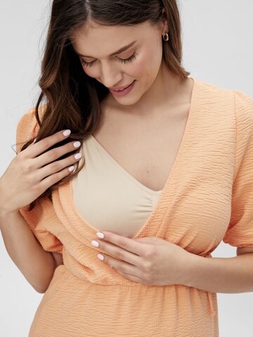 Robe MAMALICIOUS en orange