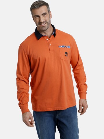 Charles Colby Shirt 'Earl Cathal' in Orange: front
