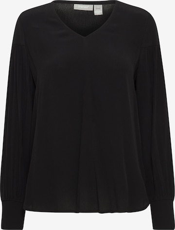 Chemisier 'Lena' Fransa en noir : devant